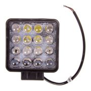 MPE-SQ48W-16LED-47F Фара квадратная, рассеиваем.свет,16 диодов, 48W (108х108х47) 12/24V