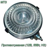 Фара ФР-100 рабочая круглая (пластик) 12В (Н3) тракт. МТЗ, Комб-н