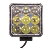 Фара противотуманная KS-WSQ009S-LM Линза (9 диодов, 27W,100*55*115мм,12/24V) 54879