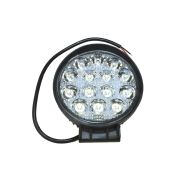 Фара круглая МРЕ-CR42W-14LED-45F, рассеиваемый свет, 14 диодов, 42W, 12/24В (112х112х45)