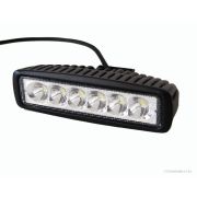 Фара прямоугольная МРЕ-ST18W-6LED-40S, направленный свет, 6 диодов, 18W, 12/24В (158х44х40)