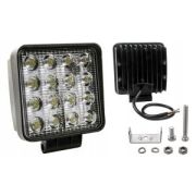 Фара квадратная МРЕ-SQ48W-16LED-60S, направленный свет, 16 диодов, 48W, 12/24В (118х125х60)