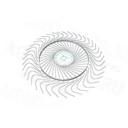 Колесо граблей универсальное 4,6 отв.зубец d=7мм. (АЗАС)